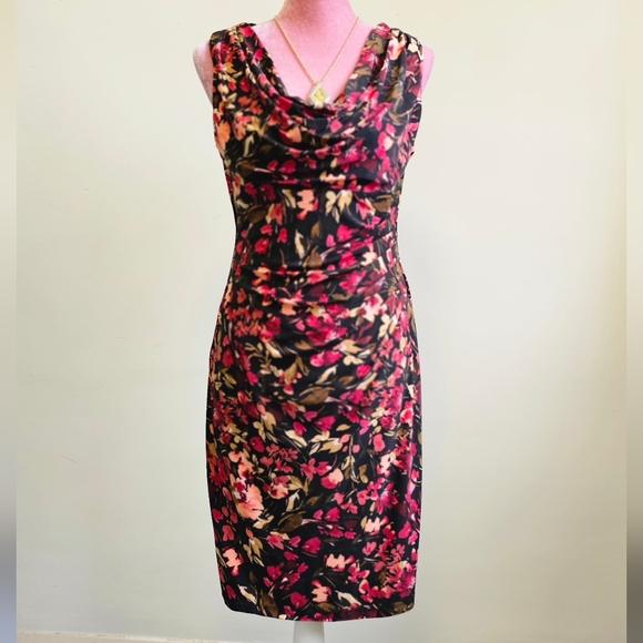 Anne Klein sleeveless floral print summer dress. Size Small - Picture 1 of 10